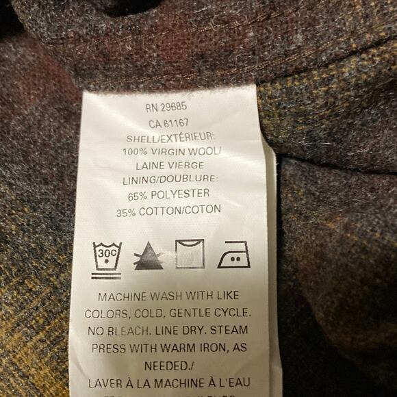 Pendleton The Original Board Shirt 100% Virgin Wool Button Down Men’s S Fitted - Picture 6 of 11